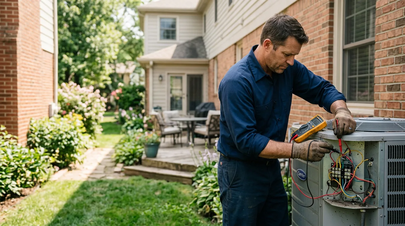 HVAC technician working near Stockdale, PA